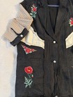 NWOT Women’s Oversized POL Floral/Black/Tan Blazer Style Size M — photo 2