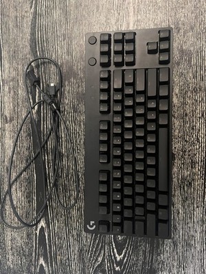 Logitech G Pro TKL Mechanical Wired Gaming Keyboard GX Blue Clicky Switch, Black