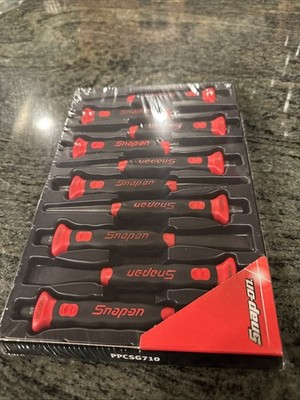 Snap On ppcsg710 10pc soft grip punch and chisel set red sealed | eBay