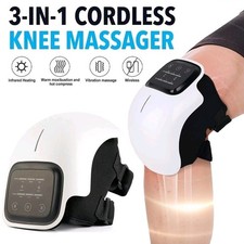 Cordless Knee Massager for Pain Relief with 3 Vibration Modes, 3 Heating Levels