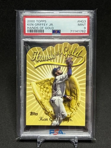 Ken Griffey JR 2000 Topps Hands of Gold Die-Cut Card #HG3 Graded PSA 9 MINT HOF
