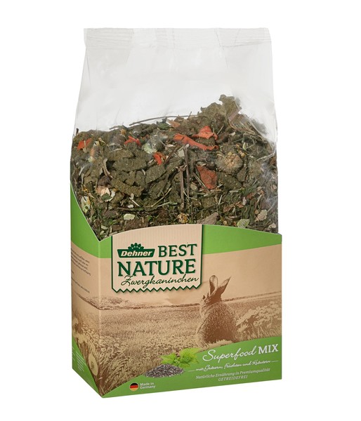 Nagerfutter Zwergkaninchenfutter Superfood Mix 1.5 Kg, Dehner Best Nature-image