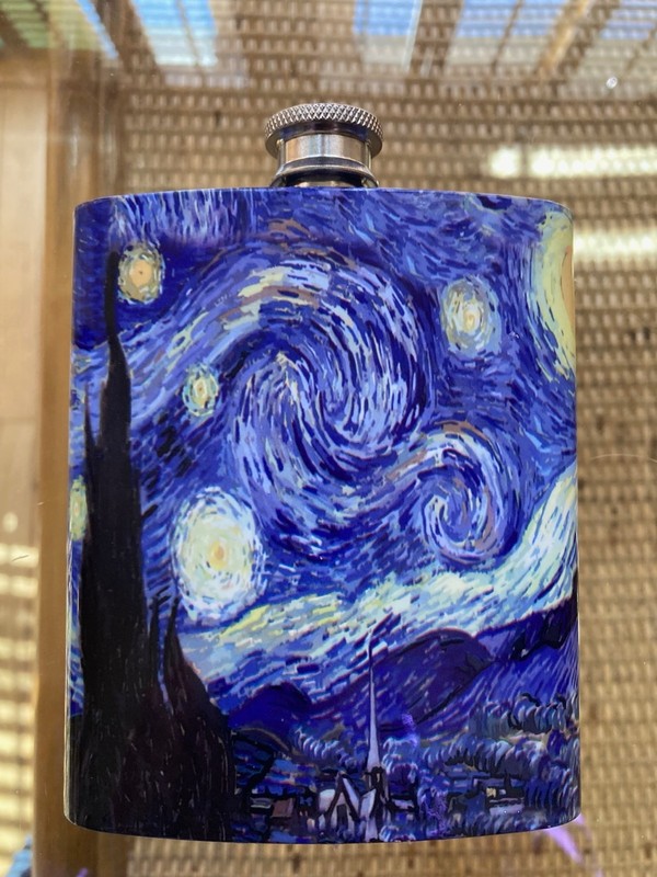 Rare Van Gogh “Starry Night” Pocket Flask