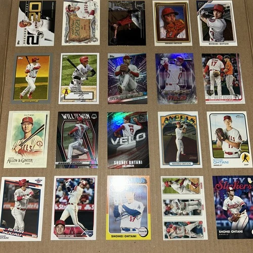 Shohei Ohtani 20 Card Lot Topps•Heritage•Gold Stamp•chrome•Holo•Redux•Dodgers