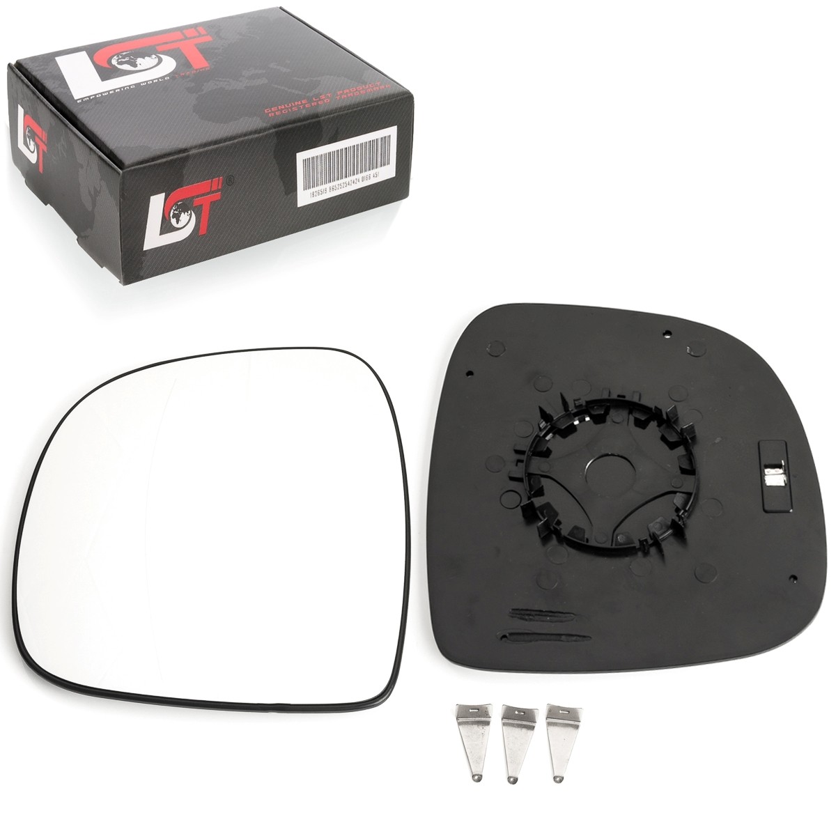 Mirror glass left heated aspherical for Mercedes Vito W639 -2009