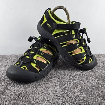 Keen Newport H2 Sandals Womens 5 Black Lime Green Good Water Shoes