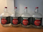 Coca-Cola vintage 1950's (4)SYRUP BOTTLES- 1 Gal. soda fountain  w/ Original Box