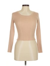 Kendall & Kylie Women Brown Long Sleeve Top M
