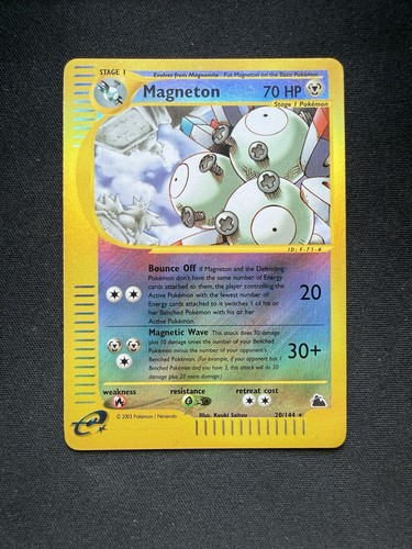 Pokemon  - Magneton - Skyridge Set - 20/144 - Reverse Holo Rare NM - No Shining
