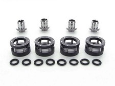 Monsoon Chain Gun Compression Fittings, 1/2 x 3/4 Soft Tube 4-Pack - Chrome