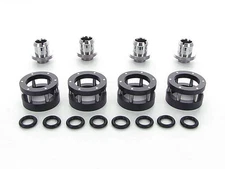 Monsoon Chain Gun Compression Fittings, 1/2 x 3/4 Soft Tube 4-Pack - Chrome