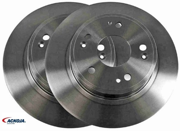 2X Bremsscheibe Ackoja A26-40018 2 Bremsscheiben Hinterachse Hinten FüR Honda-image