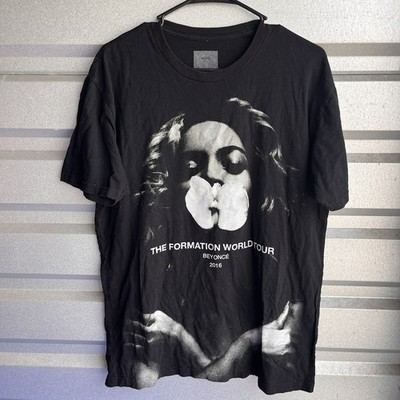 2016 Beyonce The Formation World Tour Sz Large Unisex Black Double Side T-Shirt