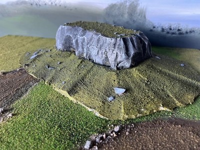 Warhammer Hills - 2-teiliges Geländeset zur Erhöhung in 28mm Wargaming und TTRPG