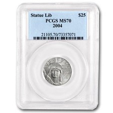 2004 1/4 oz American Platinum Eagle MS-70 PCGS 2975.08 per troy oz