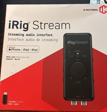 IK Multimedia iRig Stream USB Audio Interface RCA Input USB Streaming Pod Mixer