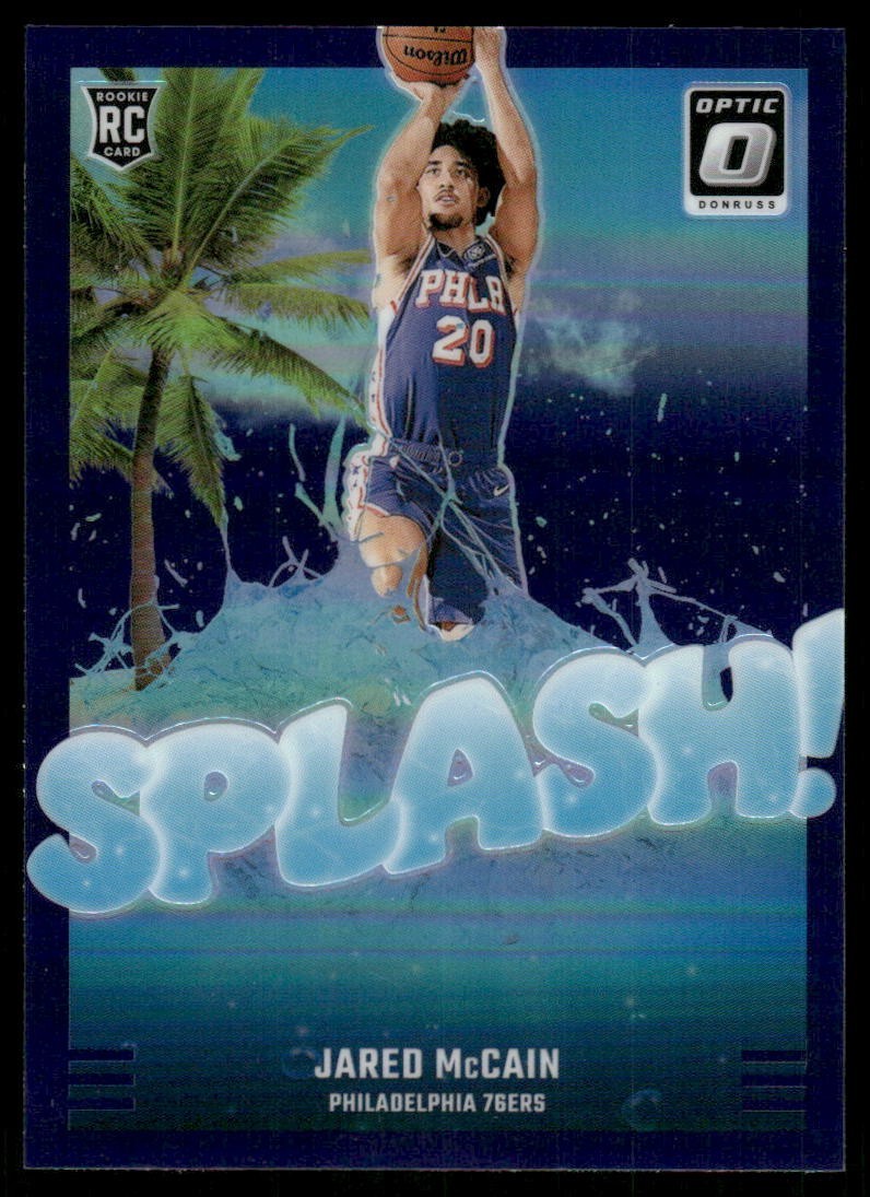 2024-25 Panini Donruss Optic - Splash! Jared McCain #3 Purple Prizm (RC)