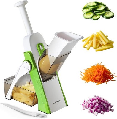 SupMakin Gemüseschneider, Once for All Verstellbar Gemüsehobel Genius Mandoline