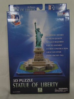 Statue of Liberty 3D Puzzle 39 Pieces Daron New Sealed