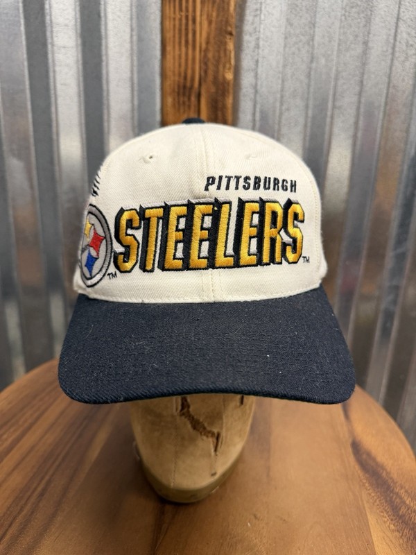 Vintage Sports Specialties Pittsburgh Steelers Pro Line Shadow Snapback Hat New
