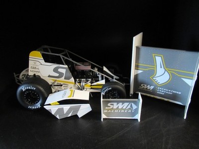 2025 JAMIE VEAL # 35 SW EARTHWORKS 1:18 ACME WINGED SPRINT CAR A1825020