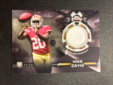 2015 Mike Davis Topps Chrome Rookie Relic Jersey Card 49ers RC