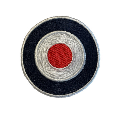 RAF Royal Air Force Target - MOD SKA PUNK -  2 3/8  Embroidered Iron-On Patch