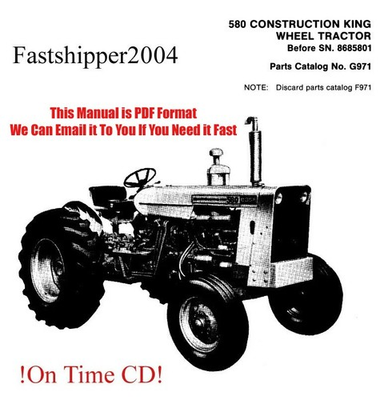 #ad Case 580CK Backhoe Loader Tractor Parts Catalog Manual 580 CK Construction King $16.99
