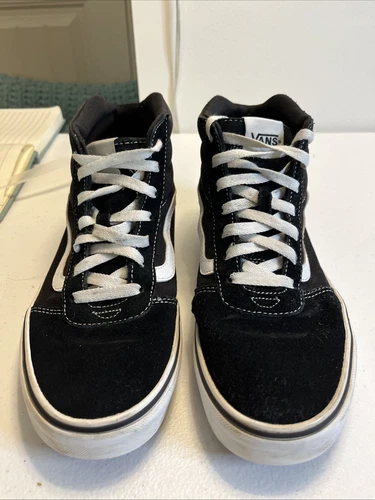 Taglia 9.0 Scarpe sneakers alte Vans Off The Wall Sk8 Hi nere da donna taglia 9