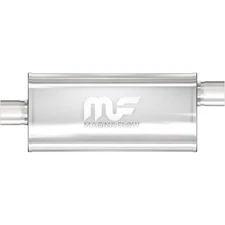 MagnaFlow Straight-Through Performance Muffler; 2.5in. Offset/Center; 5x14x8 Bod
