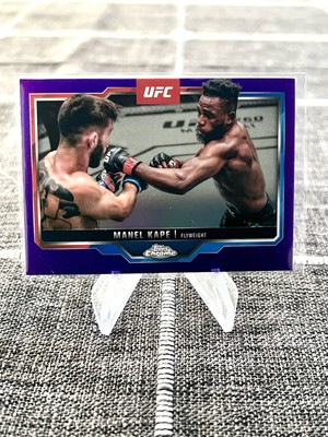 2025 Topps Chrome Purple Refractor Manel Kape UFC