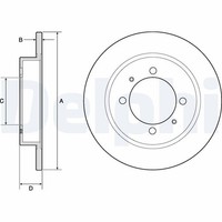 2X Bremsscheibe Hinterachse FüR Volvo Mitsubishi Proton S40 I V40 Kombi Carisma