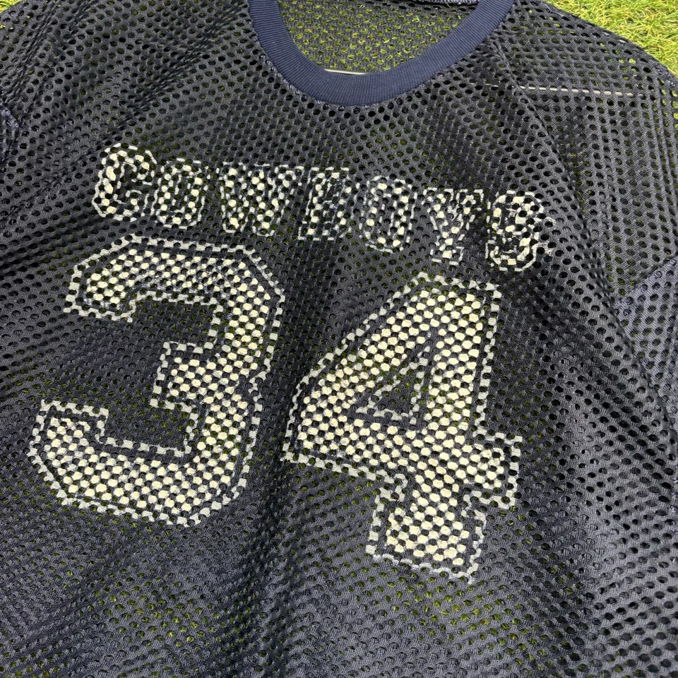 Camiseta deportiva vintage de los 80 Champion Cowboys para hombre malla recortada mediana hecha en EE. UU. Foto 4 de 4