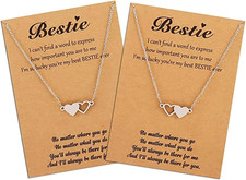 Friendship Necklace for 2 3 4 5 Best Friend BFF Necklace for Women Long Distance