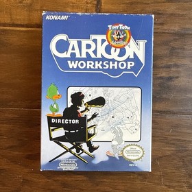 VTG CIB 1992 Tiny Toon Adventures Cartoon Workshop Nintendo NES Game Konami Nice
