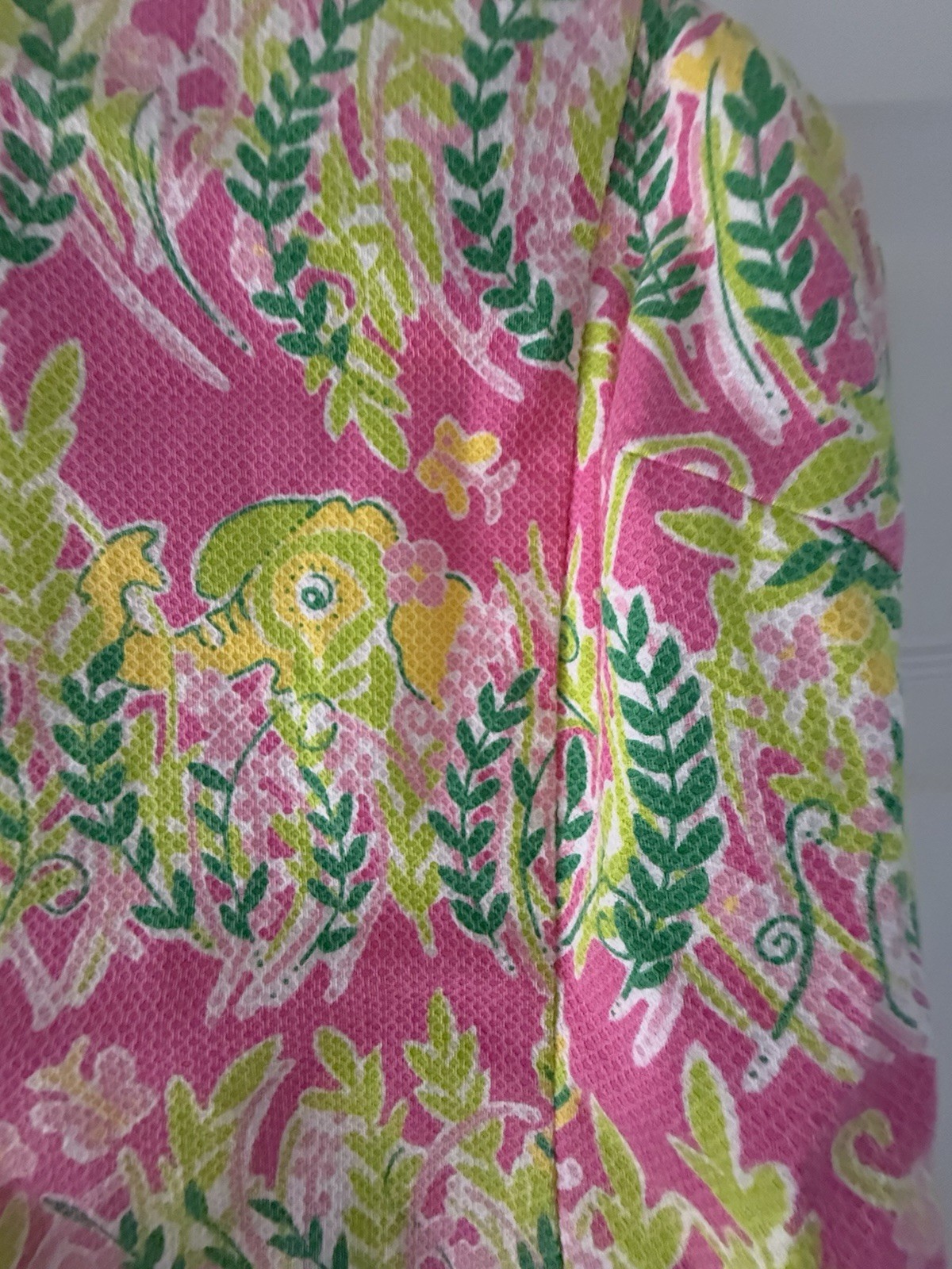 Prendisole Safari Lilly Pulitzer Millionaire Fila Donna Taglia 12 Elasticizzato Preppy