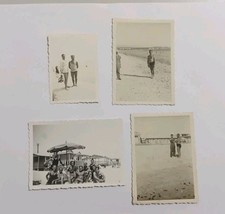 Cagliari Spiaggia Poetto Lotto 4 Foto D'epoca Anni 30 / 40 