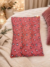 Pooch Pen Pillow Bed 27 x 36 Red Bandana Print Cotton, Machine Washable