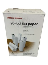 Office Depot Brand High-Sensitivity Thermal Fax Paper  1/2  Core  98  Roll  Box