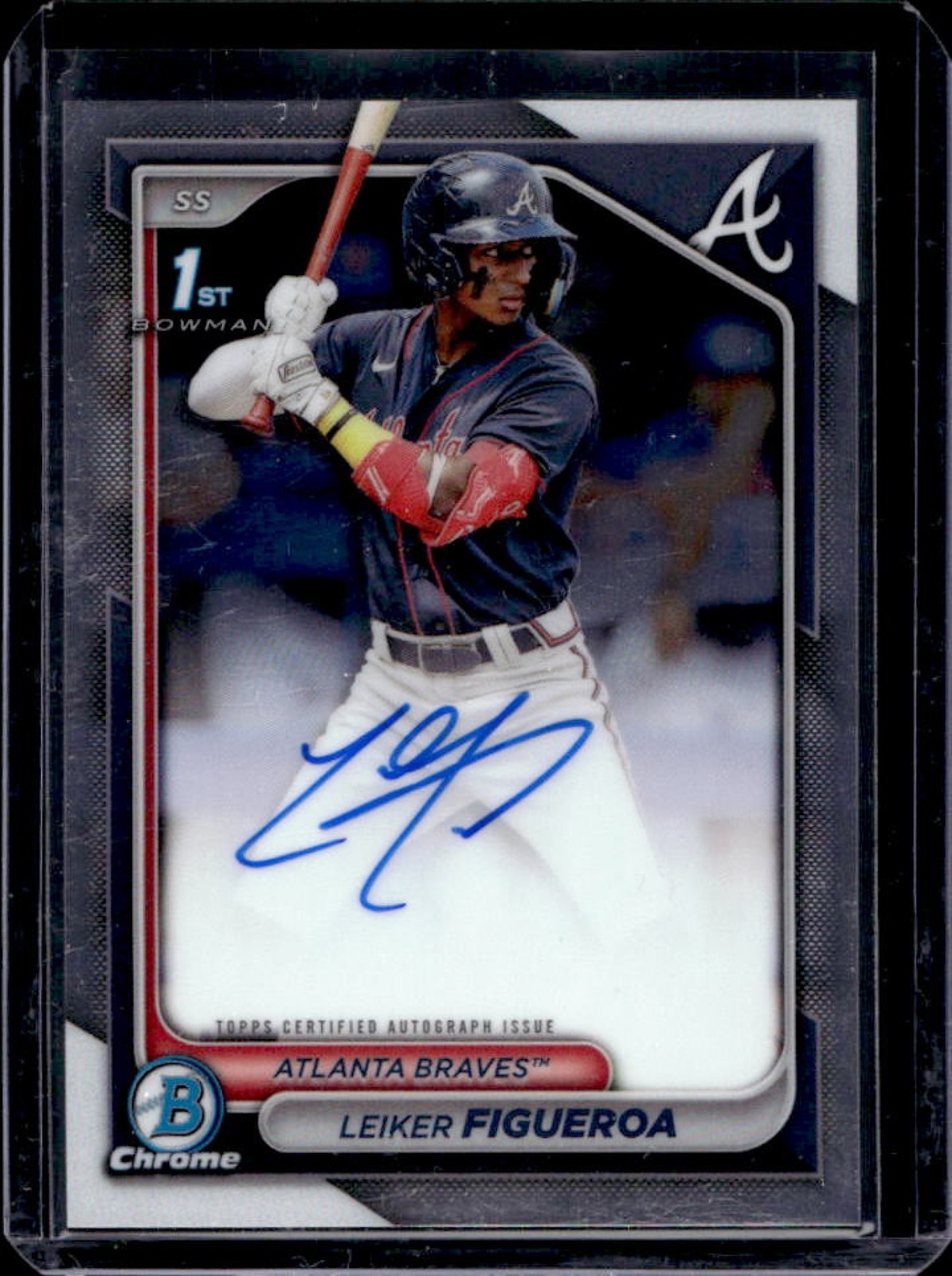 2024 Bowman Chrome Leiker Figueroa Auto 1st #CPA-LF Braves