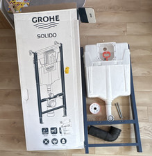 GROHE Solido Concealed Cistern & Frame Kit Dual Flush with Pipe & Fixings