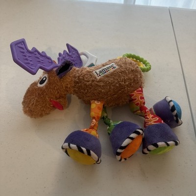 Lamaze Mortimer the Moose Baby Sensory Crinkle Toy with Teether Rings