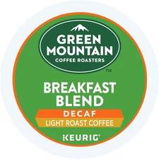 Lot NIB 144 Kcup Green Mountain Coffee Breakfast Decaf Light Roast Pod Free Ship