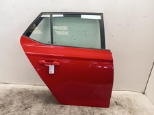 2019 SKODA FABIA HATCHBACK 6V6833056A OS RIGHT DRIVER'S REAR DOOR RED SE MPI