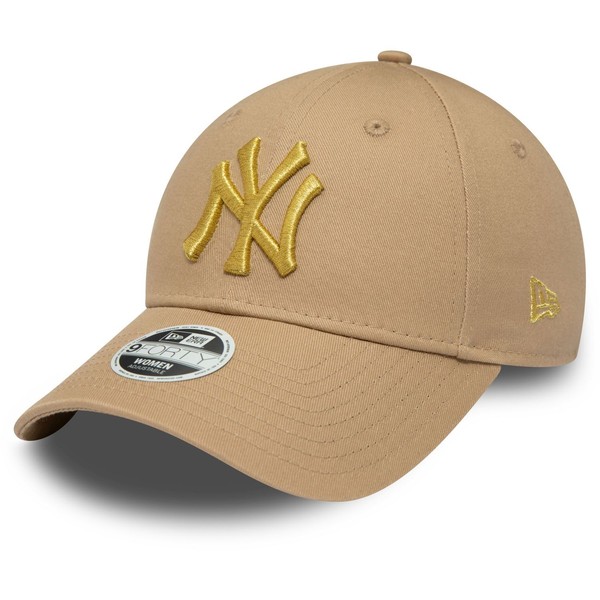 New Era 9Forty Damen Cap - Metallic New York Yankees Camel-image