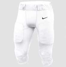NEW $65 NIKE TEAM VAPOR VARSITY FOOTBALL 3/4 PANTS WHITE/BLACK 908728-100 SZ XL