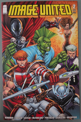 IMAGE UNITED #2 (2010) IMAGE COMICS 2ND PRINT LIEFELD VARIANT! 1ST OMEGA SPAWN!
