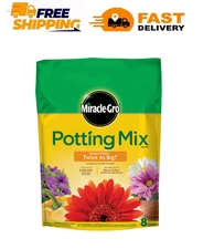 Miracle-Gro Potting Mix 8 qt – Indoor/Outdoor Soil for Potted Plants..