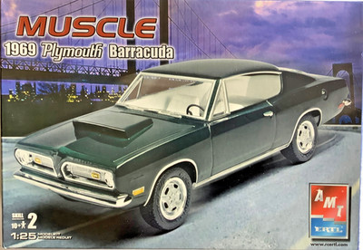  AMT 38275 1:25 1969 Plymouth Barracuda - versiegelt (DF160-55K2/7/5)