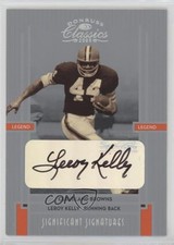 2005 Donruss Classics Significant Signatures Silver 26/75 Leroy Kelly Auto a8r